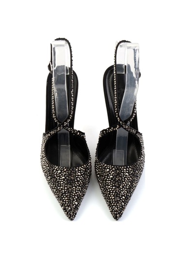 Siyah Platin Kadın Abiye Ayakkabı K01565041287 Çok Renkli