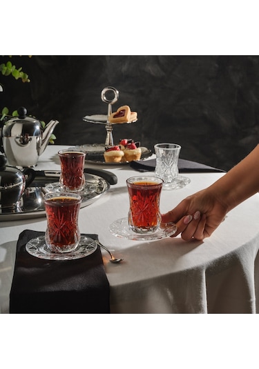 Rcr Melodia 12'li Çay Bardağı Takımı 140 Ml Şeffaf