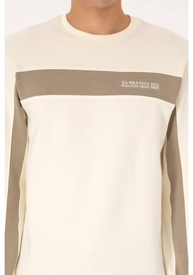 U.s. Polo Assn. Erkek Sweatshirt 50316354-vr256 İnci