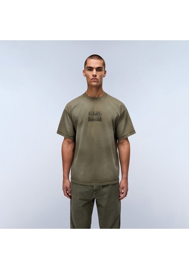 Napapijri Comel Erkek Yeşil T-shirt Np0a88y9g0a1 Yeşil