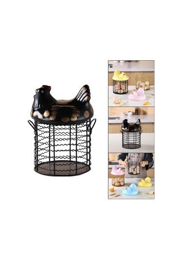 Suntek Vintage Tel Sepet Kulplu Yumurta Çiftlik Tarzı Depolama Stil 4 Diğer