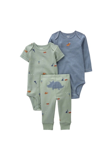 Carter's Layette Erkek Bebek 3'lü Set 1p571310 Yeşil 001