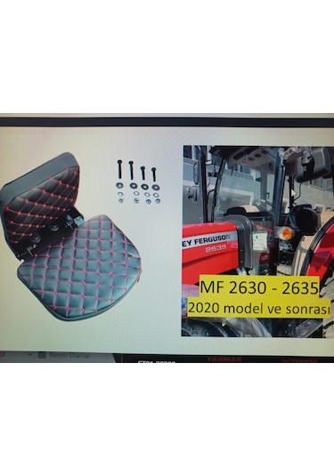 MASSEY FERGUSON 2630/2635 KABİN HOSTES KOLTUĞU (2020 YILI SONRASI