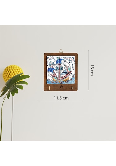 Anadoliamağazacılık Çini Serisi Kalyon 2 Seramik Dekoratif Askılık Diğer