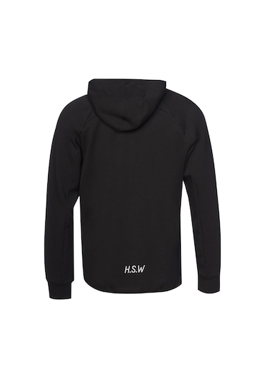 Hummel Nova Zıp Hoodıe Erkek Fermuarlı Ceket Siyah Siyah