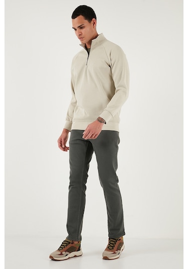 Buratti Pamuklu Regular Fit Normal Bel Boru Paça Jeans Erkek Kot Pantolon 2211C40Parma Nefti