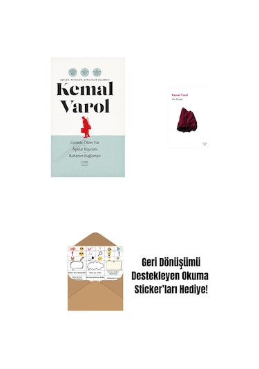 Aşklar, Hevesler, Ayrılıklar Üçlemesi Ciltli + Kin Divanı + Okuma Sticker'ları