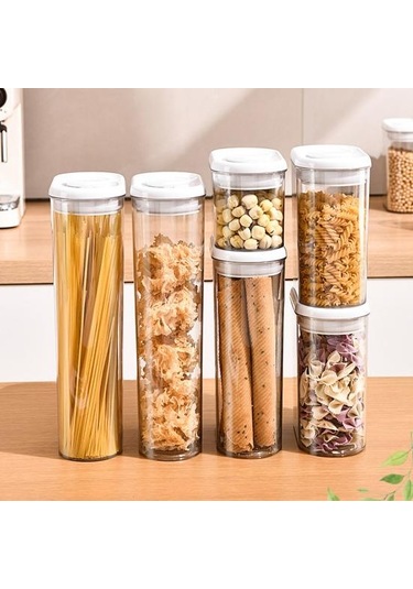 Hava Geçirmez Gıda Saklama Kabı Kapaklı Mühürlü Kavanoz Gıda Sınıfı Bpa İçermez Diğer