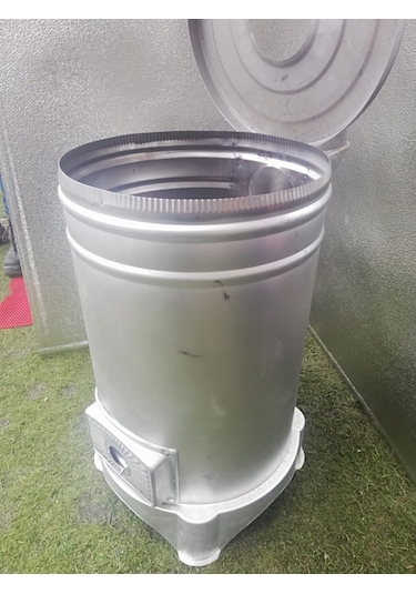 Yuvarlak Sac Beyaz Kovalı Soba