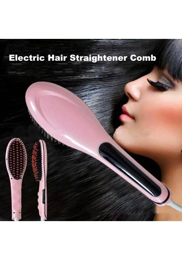 Yifomall Lcd Ekranlı Seramik Saç Düzleştirme Fırçası - Hızlı Ve Kolay Kullanım