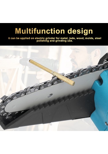 Ximistore9 Titanyum Kaplı Zımpara Uçları - 4.8mm 12'li Set, Yüksek Performanslı Testere Bileme Aksesuarı