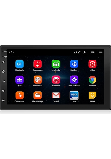 Exvol Android Multimedya +Carplayli Double 7 İnc Ips Ekran+Kamera Youtube