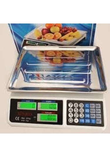 Goldsrc 40 KG Çukur Elektronik Terazi Bakkal Manav Market Şarjlı