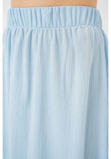 1886 Uzun Örme Etek - Açık Mavi Açık Mavi