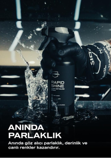 Rapidshine Araç Detay Spreyi Hızlı Cila Etkisi Derin Renk Showroom Parlaklığı 6 Ay Dayanım 500 ML