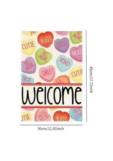 Homyl Sevgililer Günü Bahçe Bayrağı Parti Aksesuarları