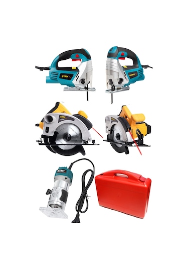 Staxx Power STX3PFD 3'lü Mak Seti Daire Testere + Dekupaj +Freze