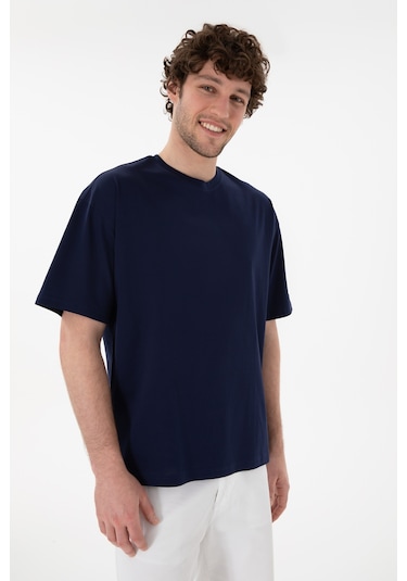 U.S. Polo Assn. Erkek Comfort Fit Bisiklet Yaka Lacivert Merserize Basic Tişört 50313089-VR033 U.S. Polo Assn. Erkek Comfort Fit Bisiklet Yaka Lacivert Merserize Basic Tişört 50313089-VR033