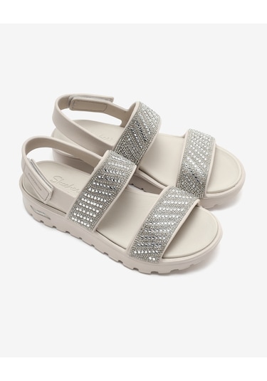 Skechers Arch Fıt Footsteps - Enchant Kadın Bej Sandalet 111531 Nat Bej Skechers Arch Fıt Footsteps - Enchant Kadın Bej Sandalet 111531 Nat Bej