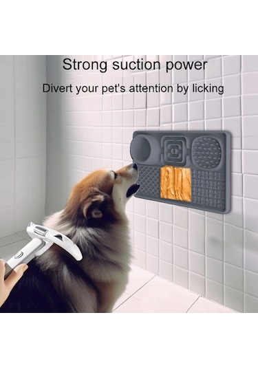 Sones Pet Silikon Yalama Yemek Mat Dikdörtgen 6 1 Köpek Yavaş Besleme Pedleri Kazıyıcı İle