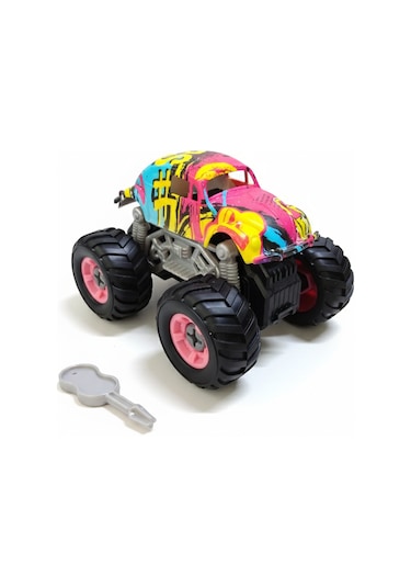 Monster Truck Sök Tak Grafitti Sürtmeli Master Araba Mor Mor
