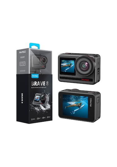 Akaso Brave 8 4K 60fps Aksiyon Kamera ve Süper Aksesuar Seti (Akaso Türkiye 2 Yıl Garantili) Akaso Brave 8 4K 60fps Aksiyon Kamera ve Süper Aksesuar Seti (Akaso Türkiye 2 Yıl Garantili)