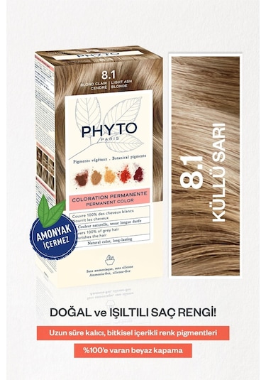 Phyto Color 8.1 Küllü Sarı Amonyaksız Kalıcı Bitkisel Saç Boyası