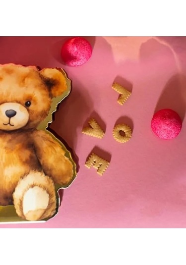 Sevimli Ayıcık Figürlü 3d Hediye Kutusu - 2 Adet
