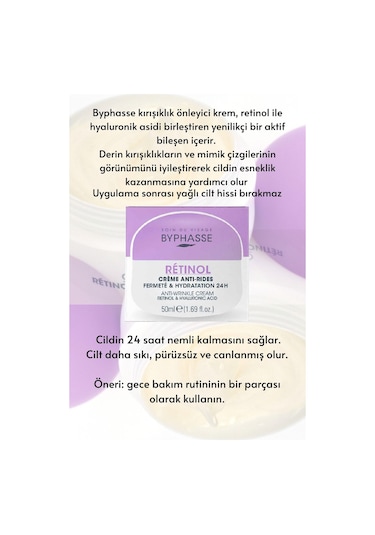 Byphasse Retinol Skin Booster   Bakım Kremi 50 ML