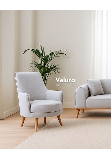 Valo Berjer & Tekli Koltuk - Açık Antrasit Gri - Antrasit