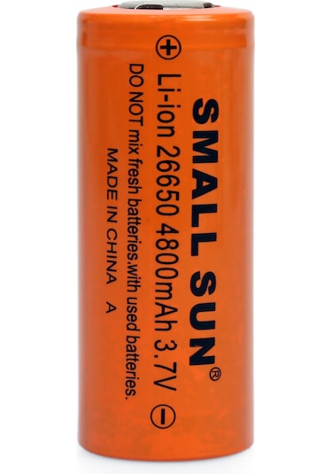 Powerdex Small Sun 26650 3.7 V 4800 mAh Li-ion Şarj Edilebilir Pil