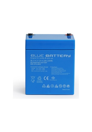 Blue Battery 12v 4.5 Amper Bakımsız Kuru Akü Ups Aküsü
