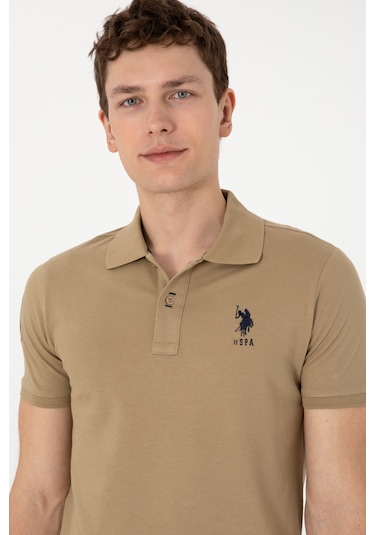 U.S. Polo Assn. Erkek Slim Fit Polo Yaka Haki Basic Tişört 50305929-VR027 U.S. Polo Assn. Erkek Slim Fit Polo Yaka Haki Basic Tişört 50305929-VR027