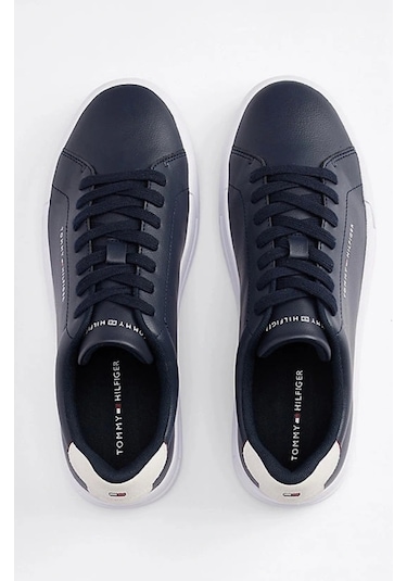 Tommy Jeans Erkek Lacivert Pebble Grain Court Sneaker Lacivert