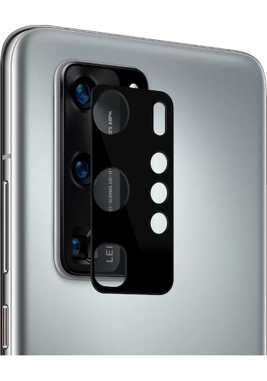 Microsonic Huawei P40 Pro Kamera Lens Koruma Camı V2 Siyah