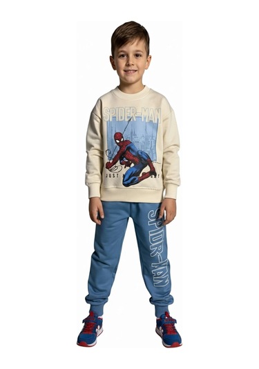 Örümcek Adam Mavi Renk Erkek Çocuk Eşofman Takım Mavi