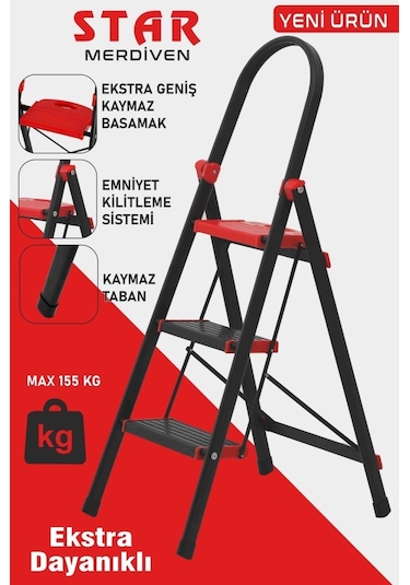 Devecioğlu 3 Basamaklı Star Geniş Basamaklı Merdiven