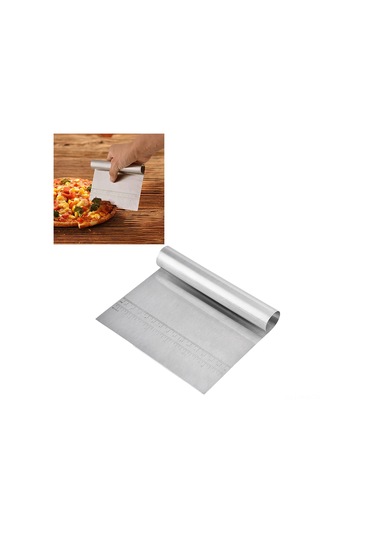 Moveevo Pasta, Hamur Ve Pasta Krema Dağıtıcı, Çikolata Kıvrımları Ve Yıkama İçin Paslanmaz Çelik Hamur Scraperı - 15x12cm Diğer