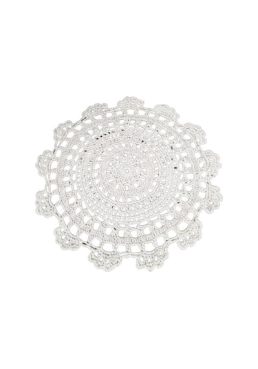 Beyaz Yastık El Yapımı Yıkanabilir Ev Pamuk Hattı İçecekler Ziyafet İçin Yastık Bardak 30cm Beyaz