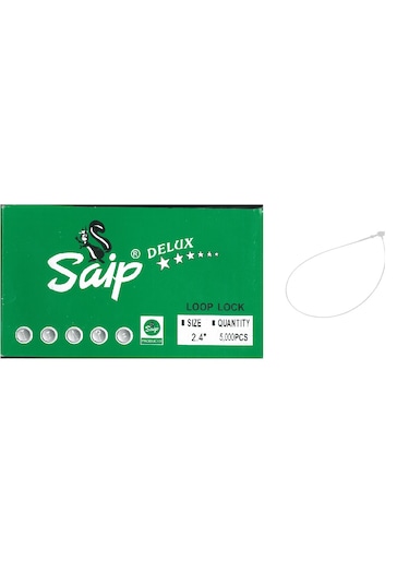 Saip Kılçık Konfeksiyon Geçmeli 2.4 İnç 5000 Li 7 Cm Şeffaf