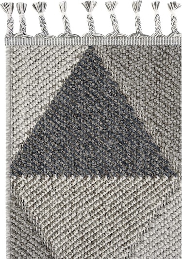 Cool Halı Bress 1401 Gri Mutfak Halısı Bukle Dokuma Saçaklı Tezgah Önü Leke Tutmaz İskandinav Yolluk