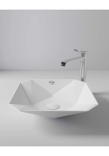 Creavit Ruby Diamond Tezgah Üzeri Lavabo 40 40 Cm Rb040-00cb42e-0000