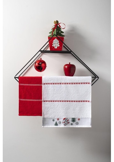 Magnolıa 30x50 Yılbaşı Christmas Yeni Yıl Temalı 2'Li Havlu Seti