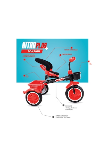 Rival RV502 Nitro Plus 3 Tekerlekli Bisiklet
