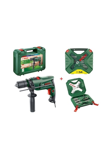Bosch Easyımpact 600 Darbeli Matkap 600 Watt + 54 Parça Matkap Ucu Seti