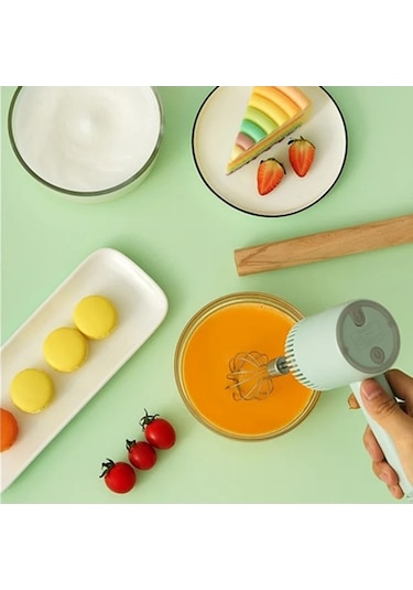 Ulzyvf Yumurta Ve Pişirme Otomatik Mini Mikser Krem Krem Kek Kablosuz Hamur Ev Elektrikli Elektrikli El Çırpıcı Çırpıcı Çırpıcı Çırpıcı Beyaz Beyaz Bw Beyaz