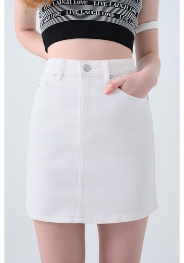 Loft Creon White W Kadın Etek Lf2039947 Beyaz