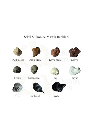 Selsil Silikonize Mastik Bej 500 Gr. - 5 Adet Bej