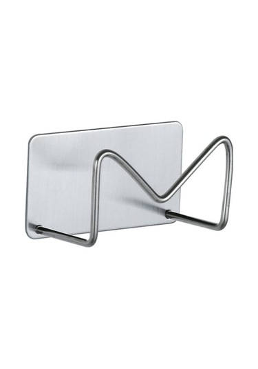 4 Adet 304 Paslanmaz Çelik Süngerlik Lavabo Drenaj Rafı Gümüş Gümüş