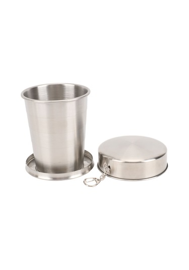 Moveevo 201 Paslanmaz Çelik Katlanabilir Bardak, 450ml, Taşınabilir Tasarım, Anahtar Zinciri Uyumlu, Dış Mekan Ve Seyahat İçin Ideal Diğer